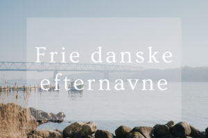 hvad kan jeg hedde til efternavn? Frie danske efternavne, den komplette liste