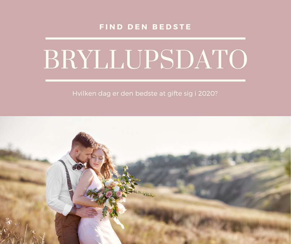 Hver dato har en energi, vælge den rigtige bryllupsdato til dit bryllup